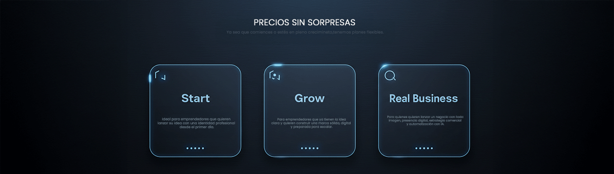Precios sin sorpresas en servicios de branding y web de DAROX